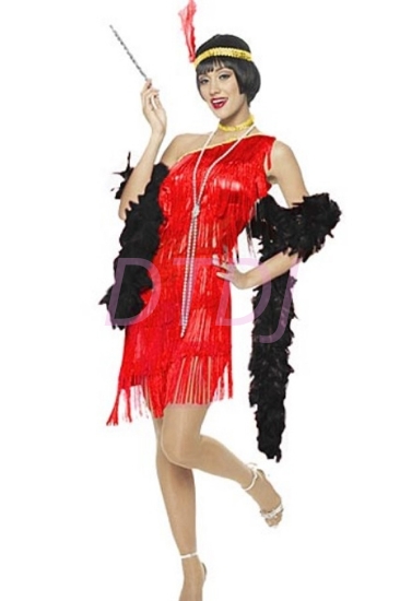 Picture of 1920's Charleston Flapper Dress - Red