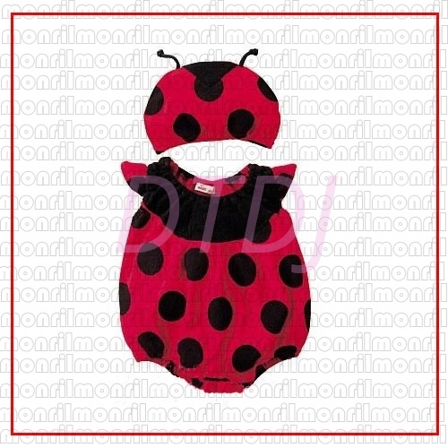 Picture of Baby Rompers Onesie Bodysuit with Hat - Lady Bug