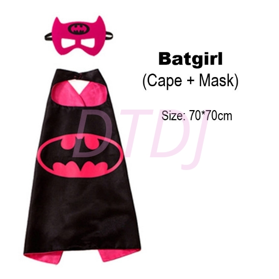 Picture of Kids Superhero Cape &  Mask Set - Batgirl
