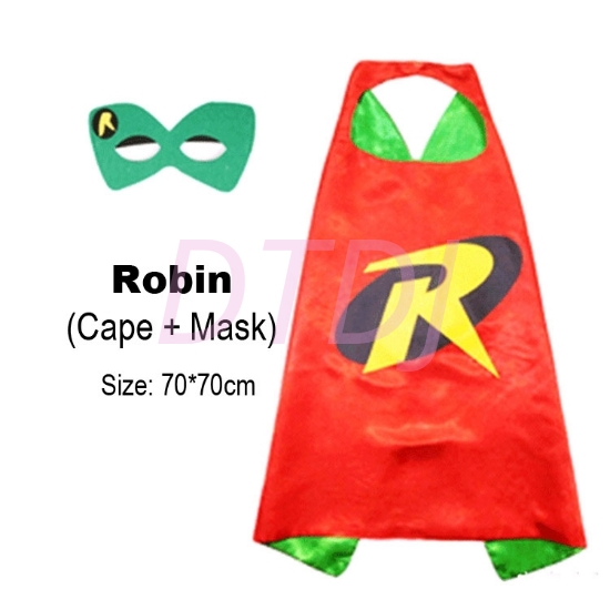 Picture of Kids Superhero Cape &  Mask Set - Robin