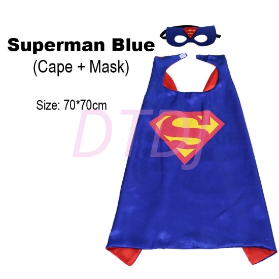 Picture of Kids Superhero Cape &  Mask Set - Superman Blue