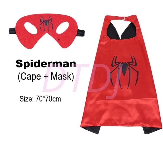 Picture of Kids Superhero Cape &  Mask Set - Spiderman