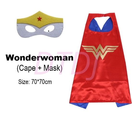 Picture of Kids PJ Superhero Cape &  Mask Set - Wonder woman