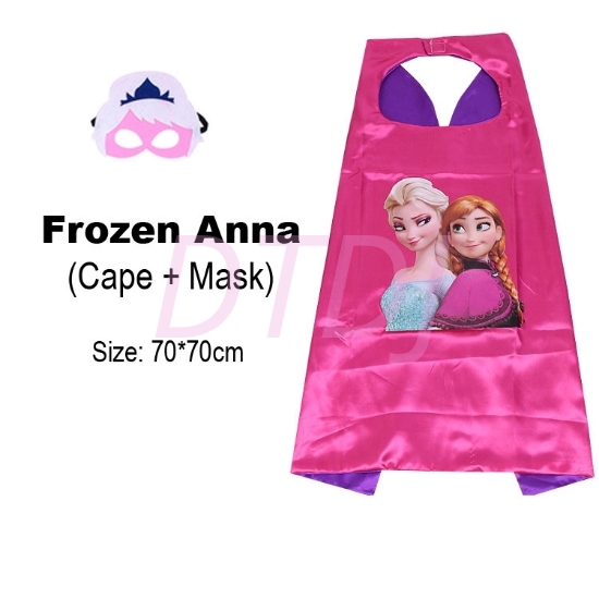 Picture of Kids Superhero Cape &  Mask Set - Princess Anna
