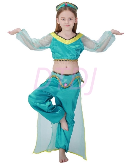 Picture of Girls Princess Jasmine Arabian Belly Dancer Costume