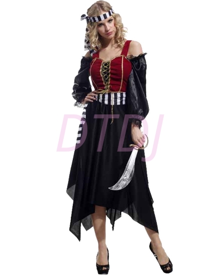 Picture of Womens Pirate Caribbean  Captain Costume