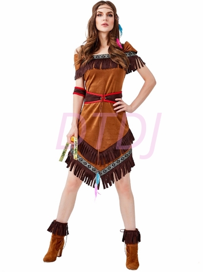 Picture of Sexy Wild West Indian Pocahontas Womens Costume