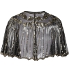 Picture of Vintage Boutique Beaded Sequin Flapper Cape - Red
