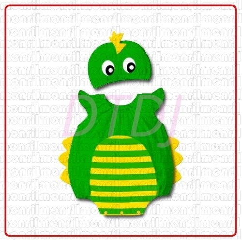 Picture of Baby Rompers Onesie Bodysuit with Hat - Dragon