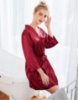 Picture of Women Bridal "Bride" Satin Kimono Robes - Pink