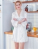 Picture of Women Bridal "Bride" Satin Kimono Robes - White