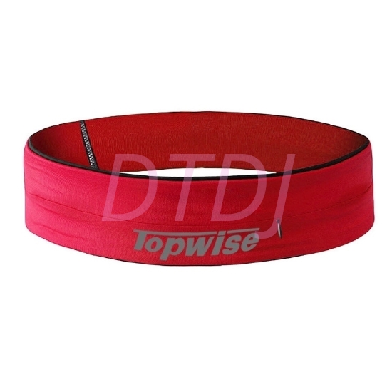 Picture of Sports Running Waist Belt with Zipper - Red
