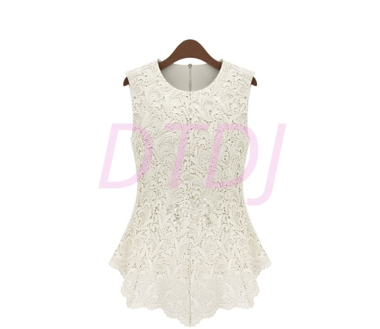 Picture of Sleeveless Floral Top-White