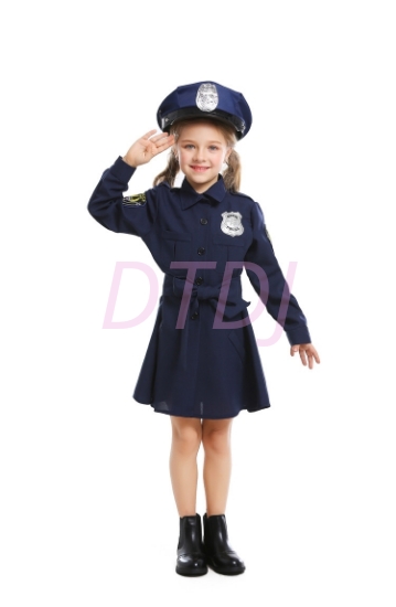 Picture of Girls Police costume