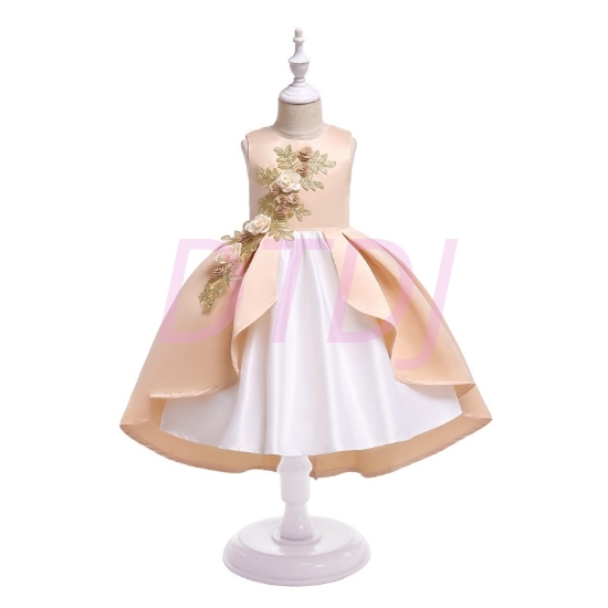 Picture of Girls Flower dress - Champagne