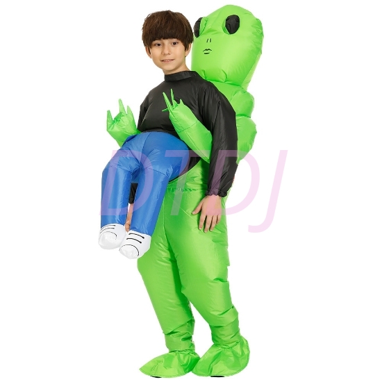 Picture of Fan Operated Inflatable Alien Costume Suit for Kids & Adults