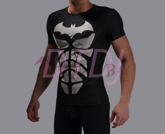 Picture of Men Superhero T-Shirt Big Batman Black