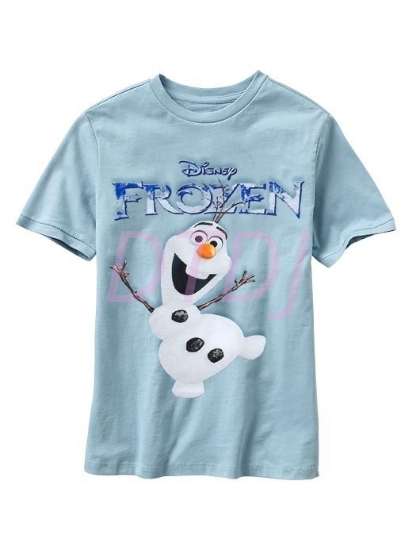 Picture of Kids Short Sleeves Frozen Olaf T-Shirt Blue