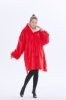 Picture of Oversized Winter Blanket Hoodie - Pink Spotty