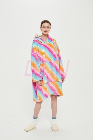 Picture of Oversized Winter Blanket Hoodie - Rainbow5