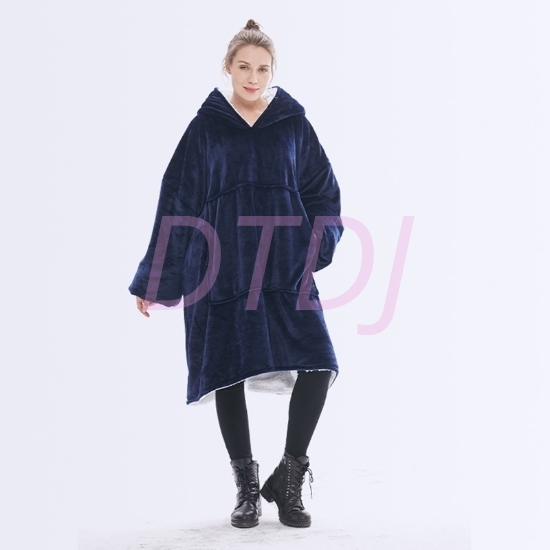 Picture of Oversized Winter Blanket Hoodie - Navy