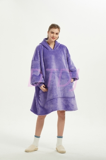 Picture of Oversized Winter Blanket Hoodie - Purple