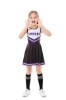 Picture of Girls Cheerleader Costume with Pom Poms - Black 