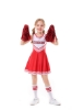 Picture of Girls Cheerleader Costume with Pom Poms - Black 