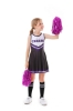 Picture of Girls Cheerleader Costume with Pom Poms - Blue