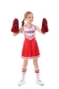 Picture of Girls Cheerleader Costume with Pom Poms - Blue