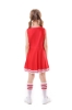 Picture of Girls Cheerleader Costume with Pom Poms - Purple