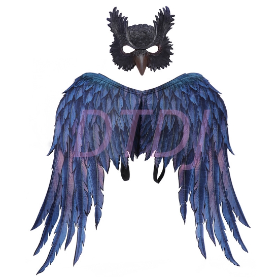 Picture of New Arrival 3D Owl Wing and Face Mask Set