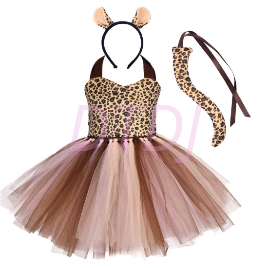 Picture of Girls Animal Leopard Tutu Dress  