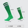 Picture of Adults Kids High Knee Football Sport Socks - White-Black