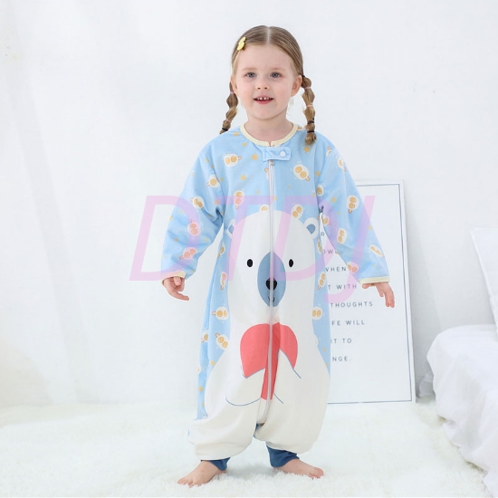 Picture of Kids Animal Sleeping Bag with Leg - Polar Bear
