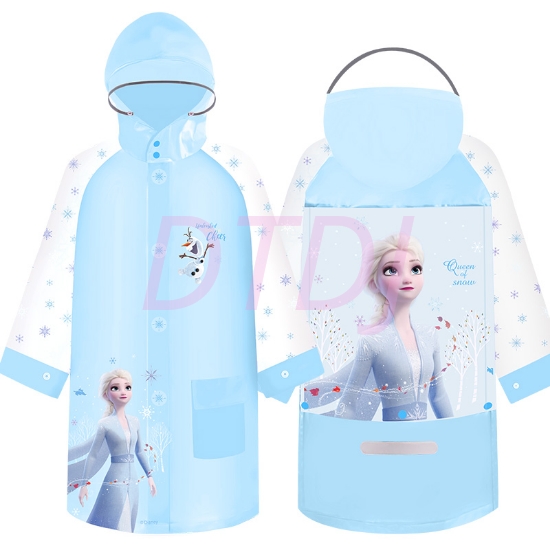 Picture of Kids Waterproof Delux Raincoat - Blue Frozen