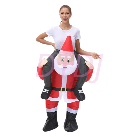 Picture of Fan Operated Adult Inflatable Riding Santa