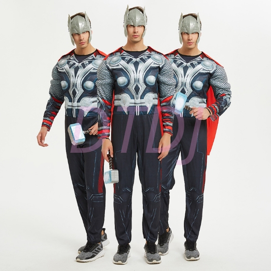 Picture of Men Superhero Muscle Costume - Thor