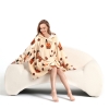 Picture of New Design Hooded Blanket Hoodie - Black Animal
