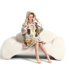 Picture of New Design Hooded Blanket Hoodie-Peal Milk Tea