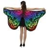 Picture of Woman's Soft Fabric Butterfly Wings Cape - Gradient Orange/Red