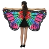 Picture of Woman's Soft Fabric Butterfly Wings Cape - Gradient Orange/Red
