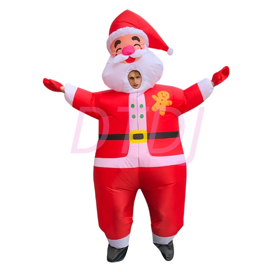 Picture of Fan Operated Adult Inflatable Standup Santa