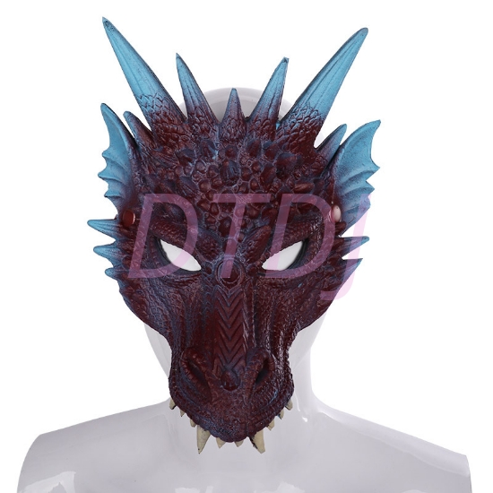 Picture of Dragon Mask - Blue Purple