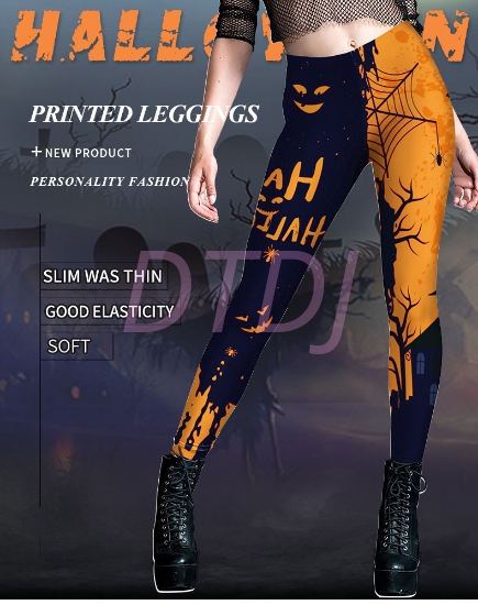 Picture of Womens Halloween Printed Sexy Legging