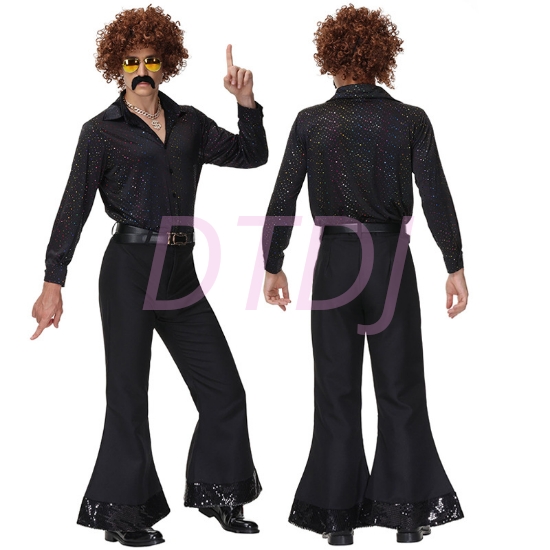 Picture of Men/Women 1960s 70s Retro Hippie Jumpsuit Groovy Costume