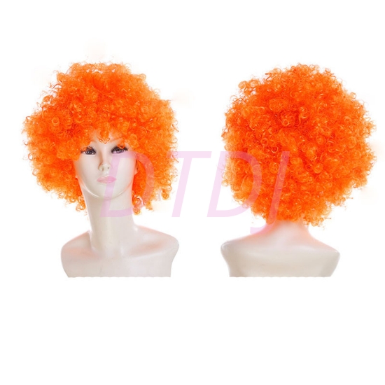 Picture of 70's Funky Disco Afro Wig - Orange