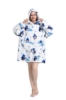 Picture of New Design Animal Fruit Print Hooded Blanket Hoodie - Cat