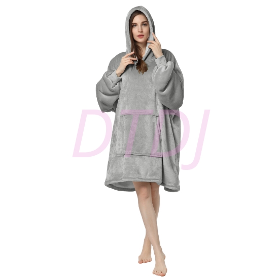 Picture of Sweatshirt Hoodie Blanket - Light Grey