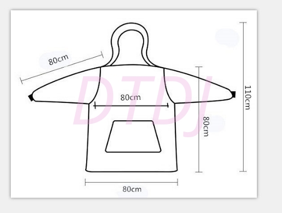 Picture of Sweatshirt Hoodie Blanket - Pink